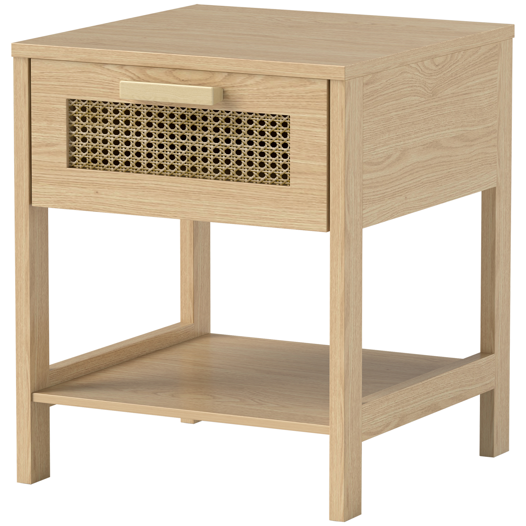 Naktsskapītis, naktsskapītis, sānu galdiņš ar atvilktni, MDF 40 x 40 x 48,4 cm