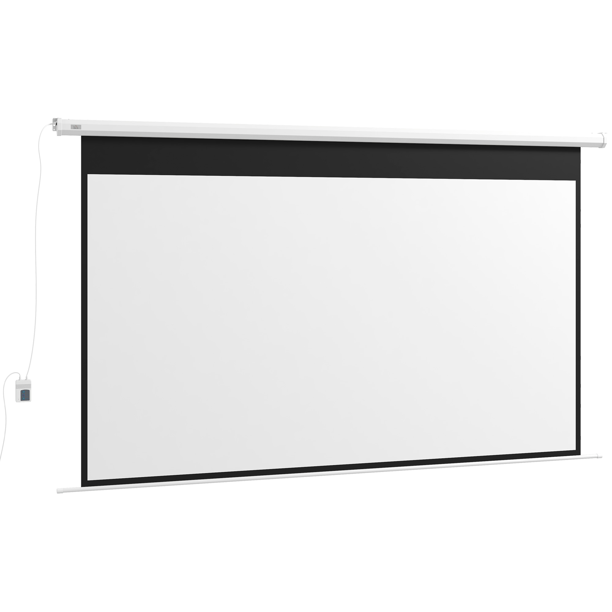Projektori ekraan 16:9 formaat kaugjuhtimispult 266 x 149 cm (120 tolli) valge