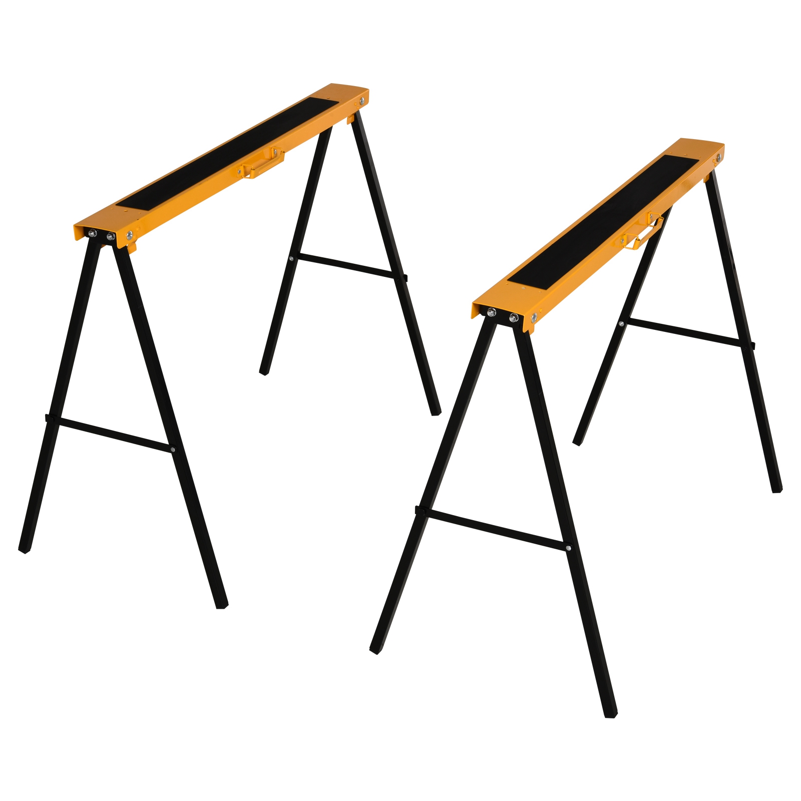 Tööpukk saepukk tugijalg kokkupandav libisemiskindel terasest oranž must 99 5 x 50 x 78 cm kandevõime 125 kg