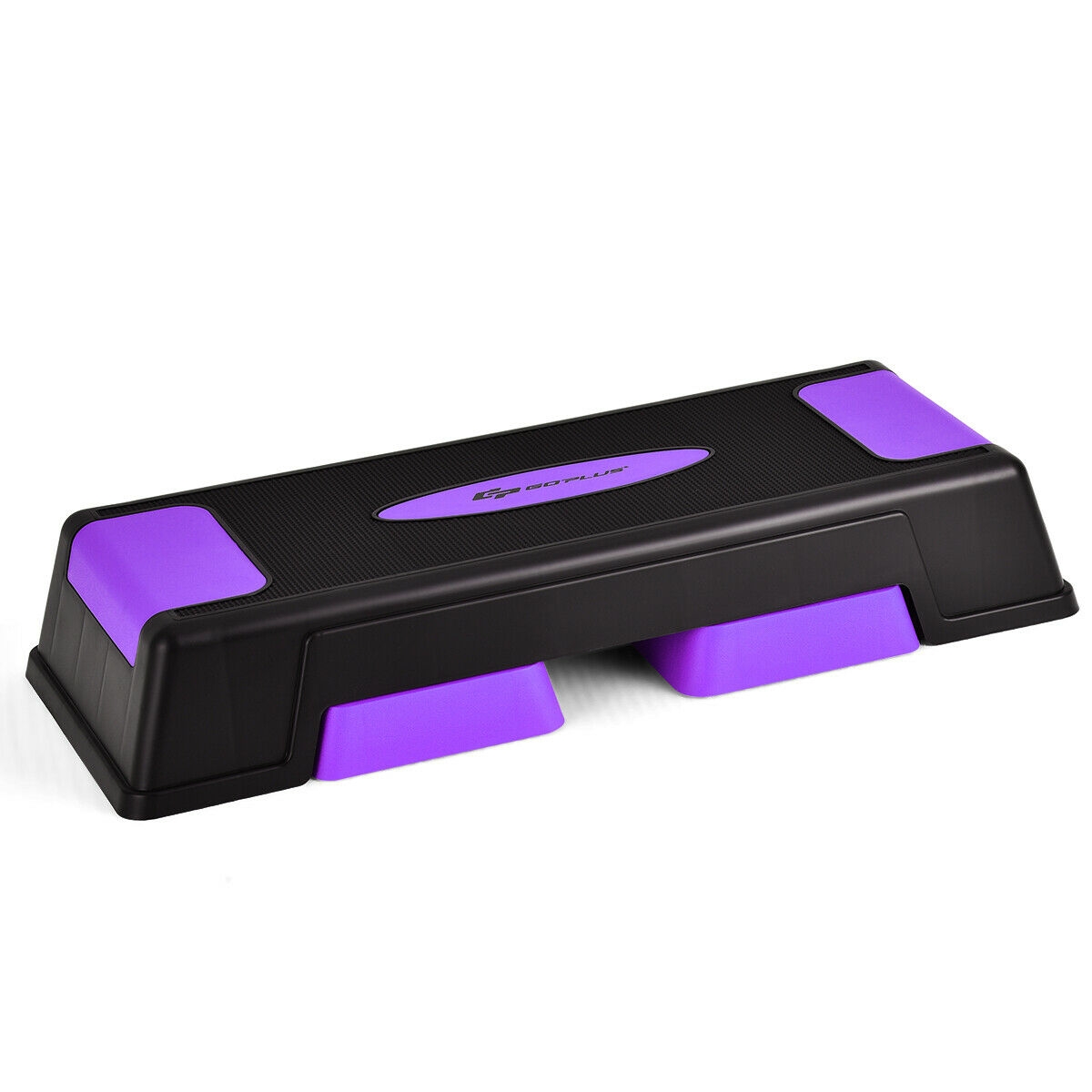 Aerobikas vingrošanas stepper trenažieris ar regulējamu augstumu 12,5-18,5 cm - violets