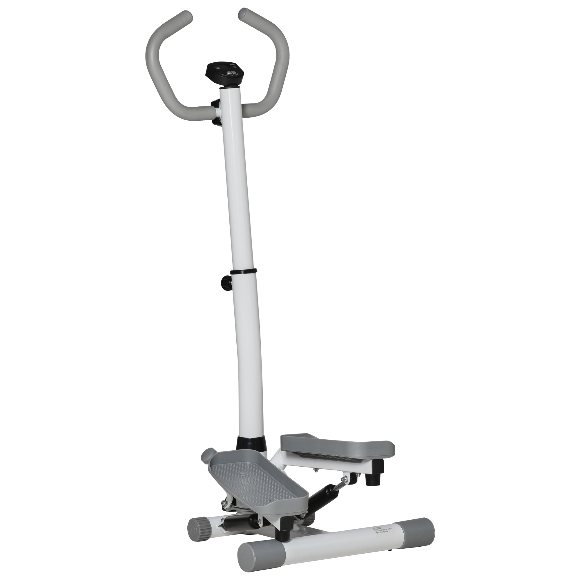 Stepper velotrenažieris mājas lietošanai ar LCD ekrānu, regulējamu ātrumu, metāla ABS, 55 x 53 x 118-128 cm