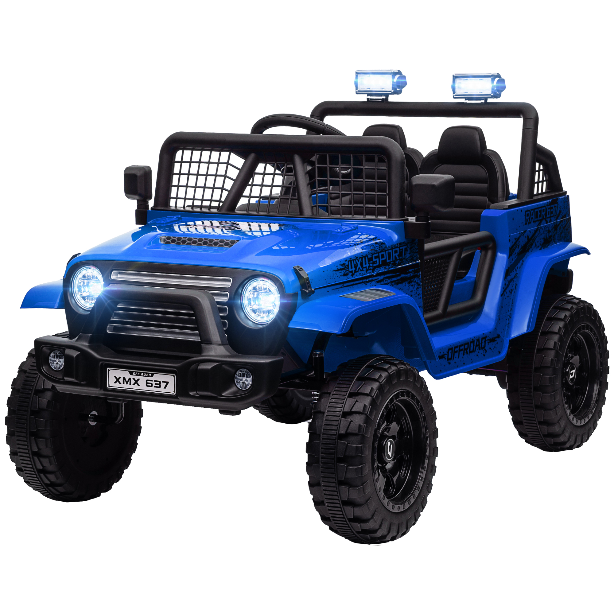 Laste elektriauto sujuva vedrustusega puldiga juhitav LED-tuled signaal 12V mootorid valmistatud plastikust ja