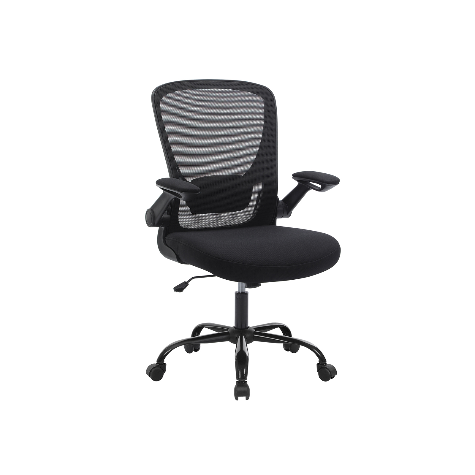 Office chair with flip-up armrests