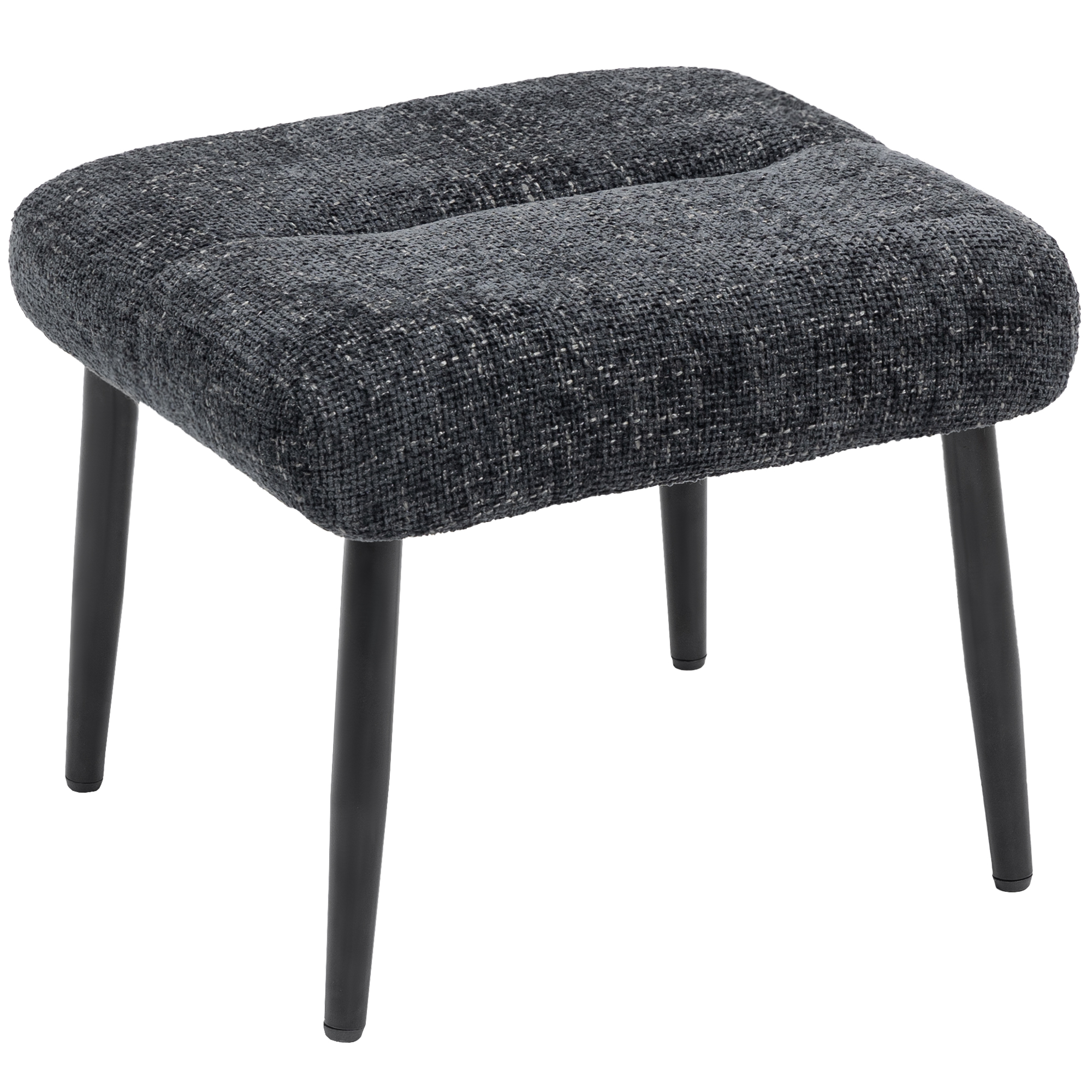 Ottoman pehme istmepadjaga terasest jalad šenillkangast jalapink 45 x 41 x 38 cm tumehall