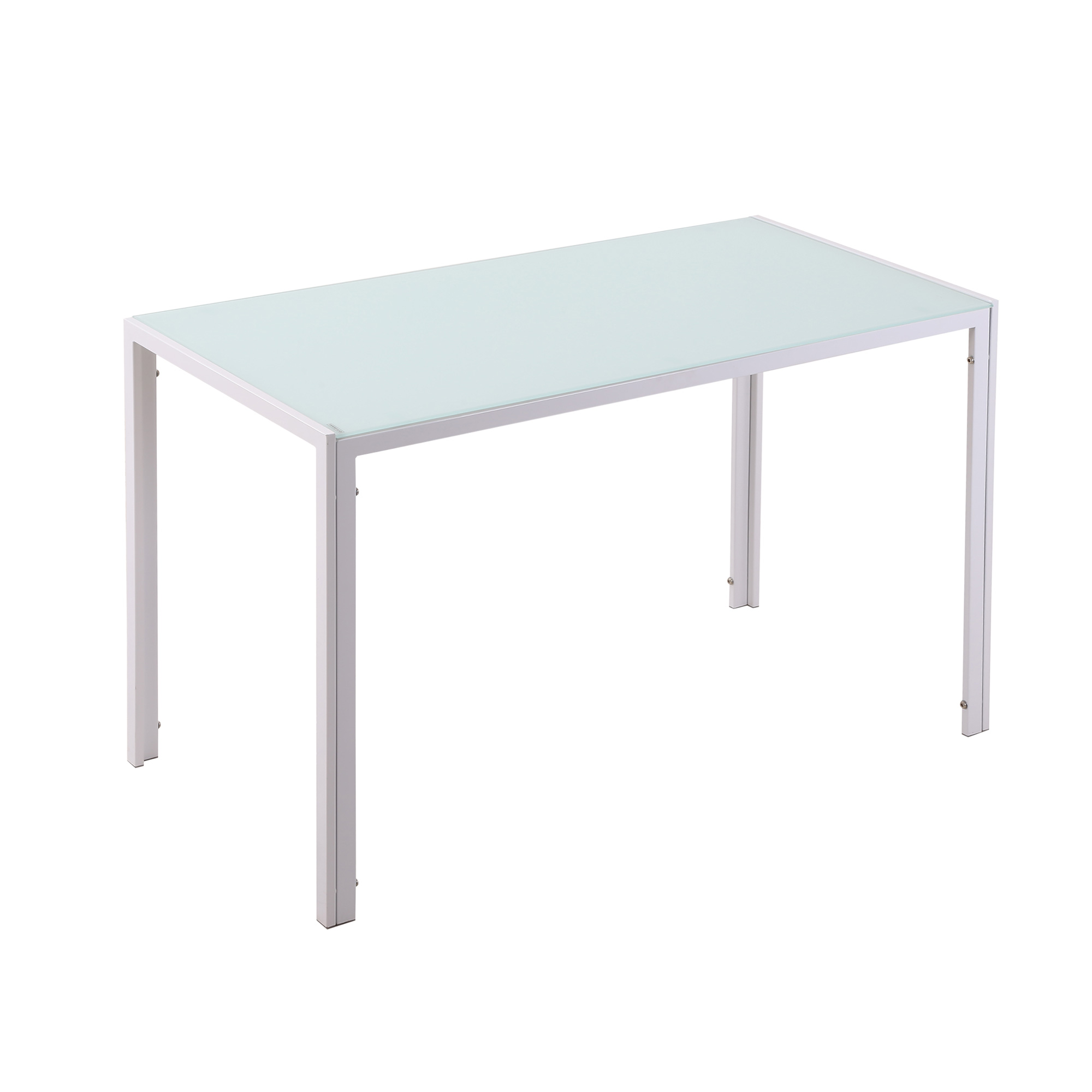 Ēdamgalds, virtuves galds, liels galds, moderns dizains, 120 cm x 60 cm x 75 cm, balts
