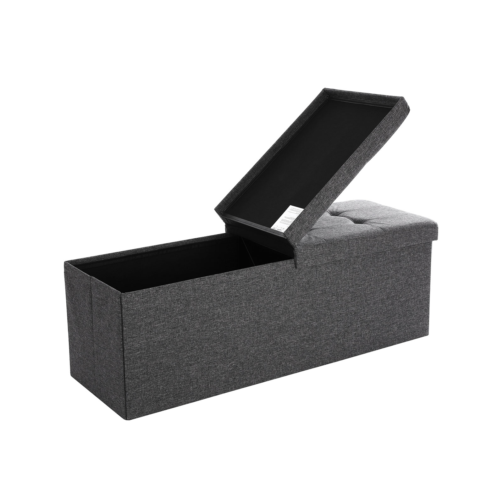 Sols ar atveramu vāku, 110 cm, tumši pelēks