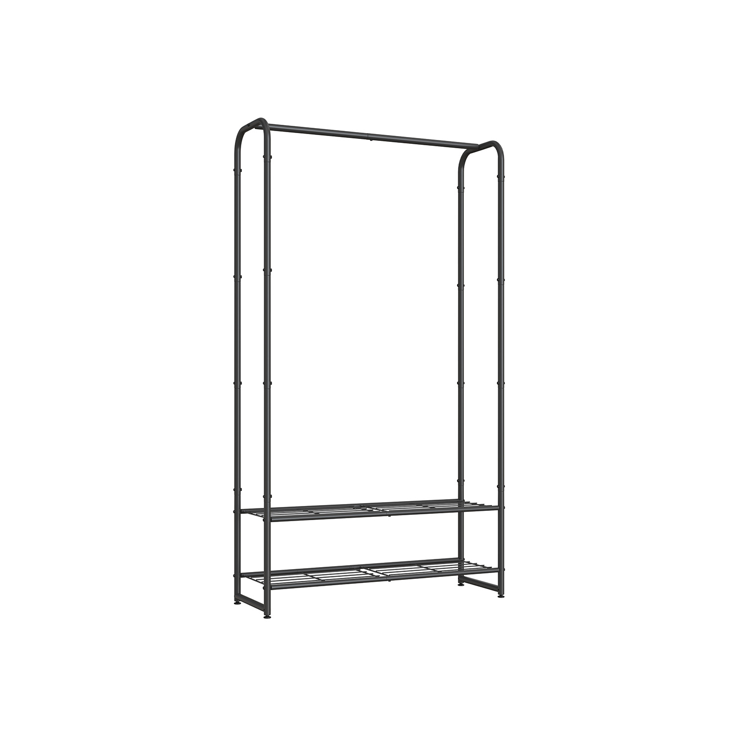 Riiulitega riidenagi 29 x 73 x 158 4 cm mattmust