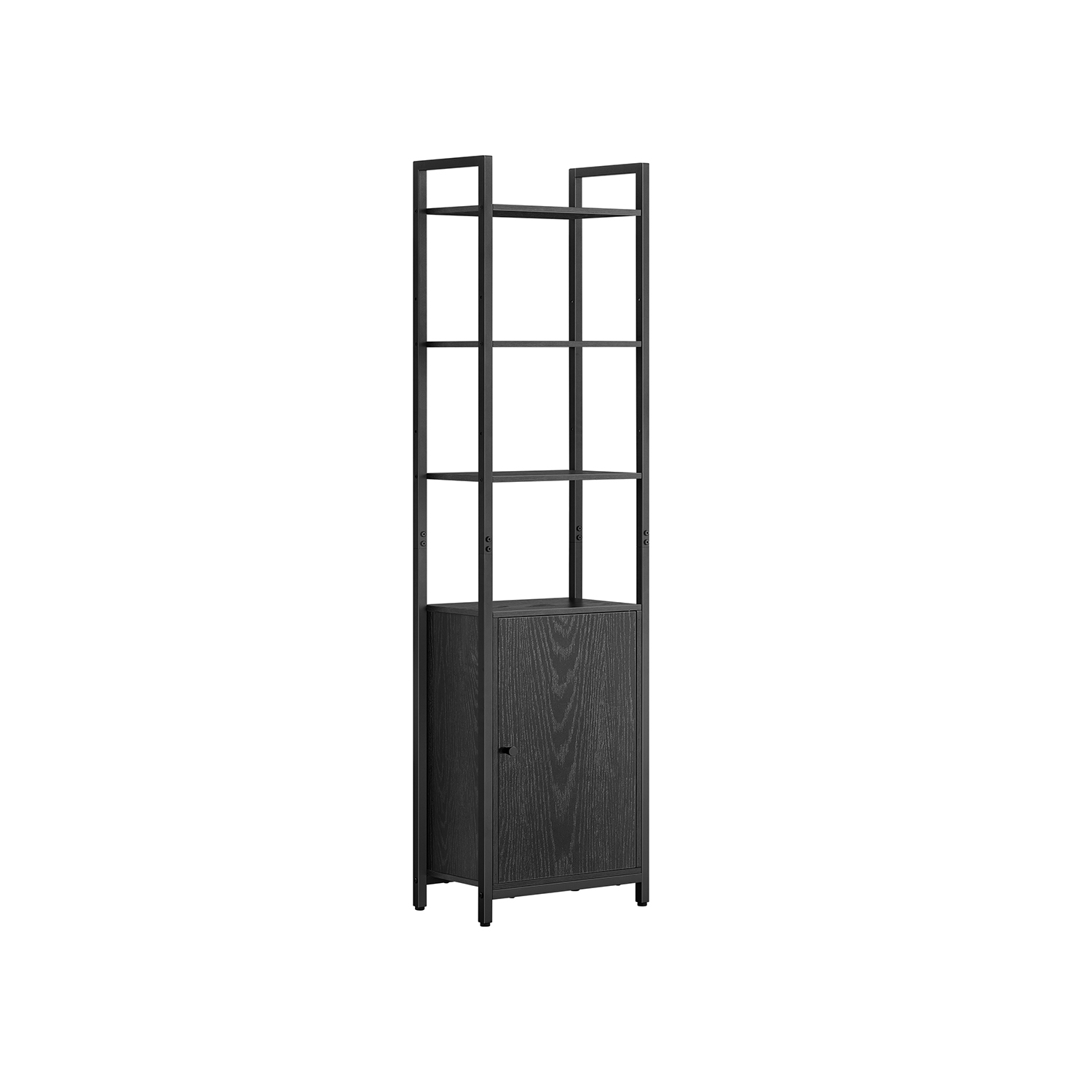 Grāmatu plaukts 24 x 40 x 159,5 cm melnkoka melns - tintes melns