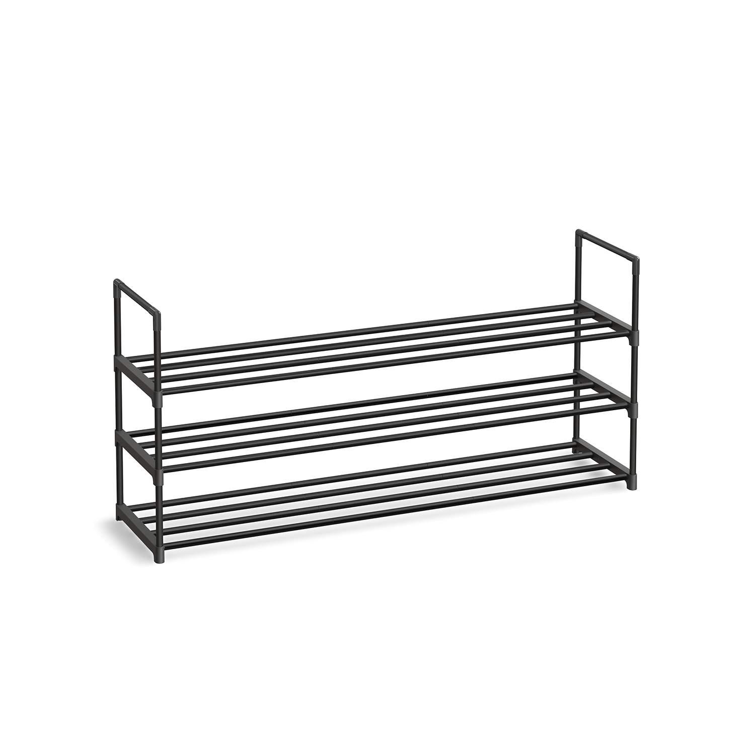 3 līmeņu metāla apavu plaukts, 30 x 116 x 55 cm, sakraujams