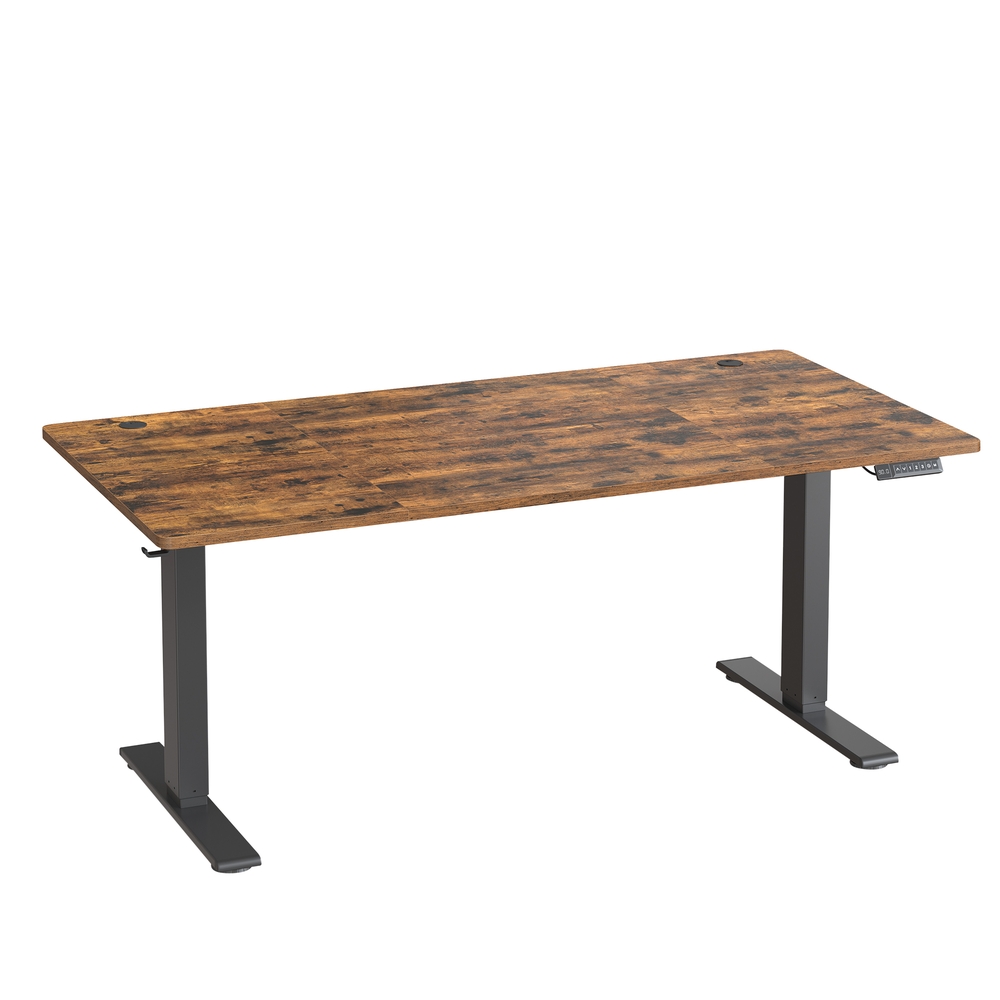 Kõrguses reguleeritav elektriline laud 160 x 80 cm USB-C pordiga