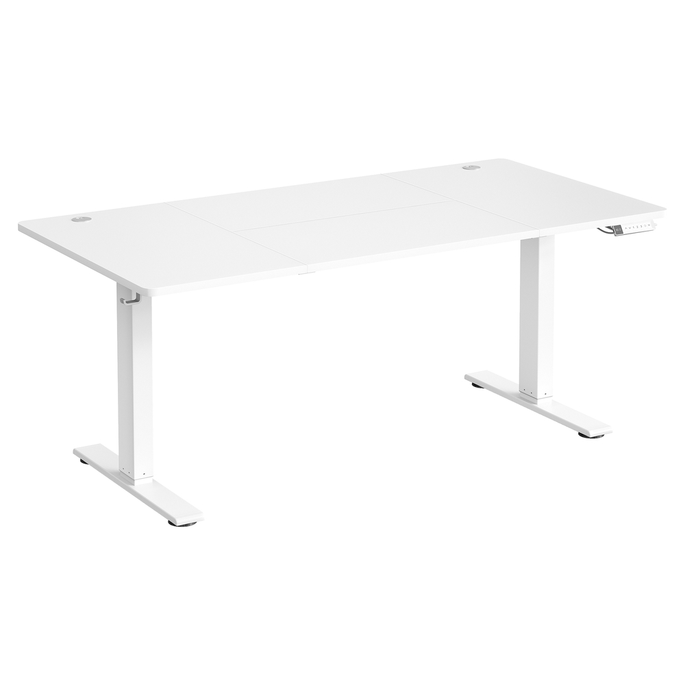 Kõrguses reguleeritav elektriline laud 160 x 80 cm USB-C pordiga