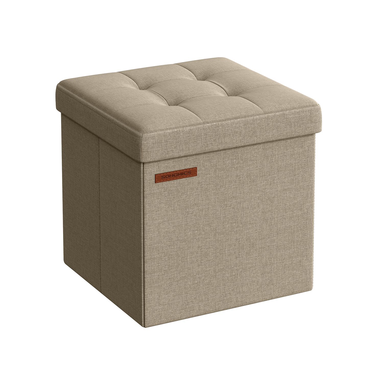 Saliekams krēsls ar uzglabāšanas vietu 30 x 30 cm, kamieļbrūns