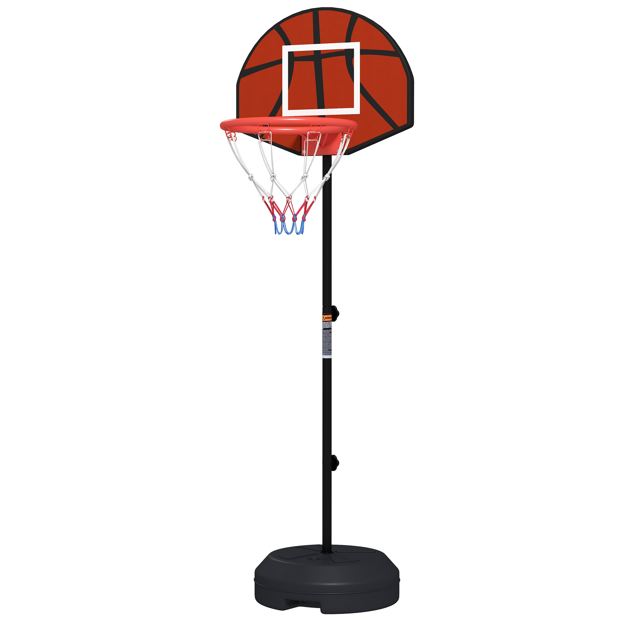 Basketbola statīvs, regulējams augstums, magnētiskā šautriņu dēlis, 98-148 cm, melns