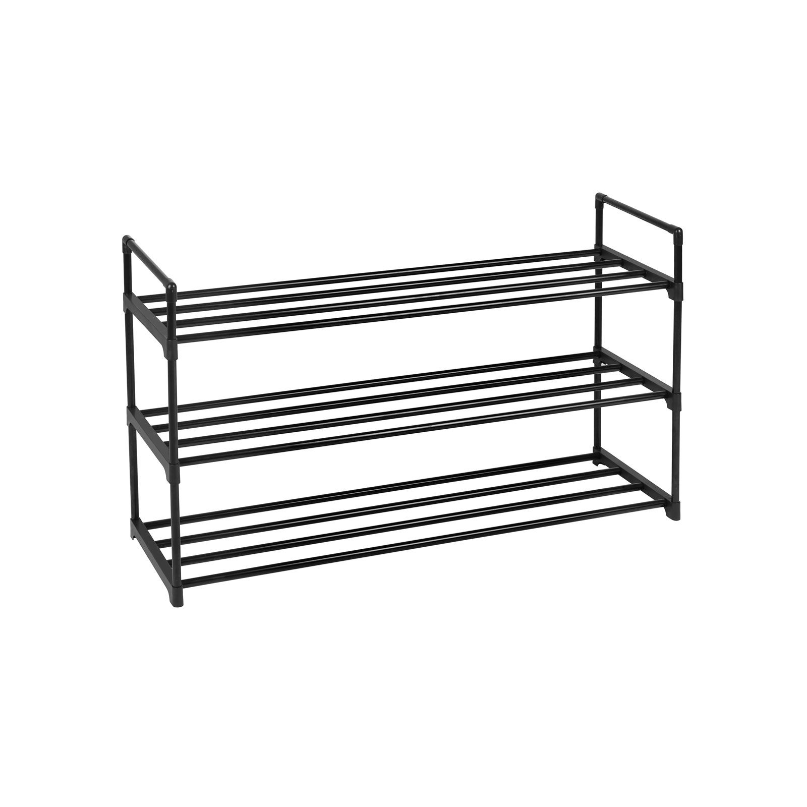 Metāla apavu plaukts ar 3 plauktiem
