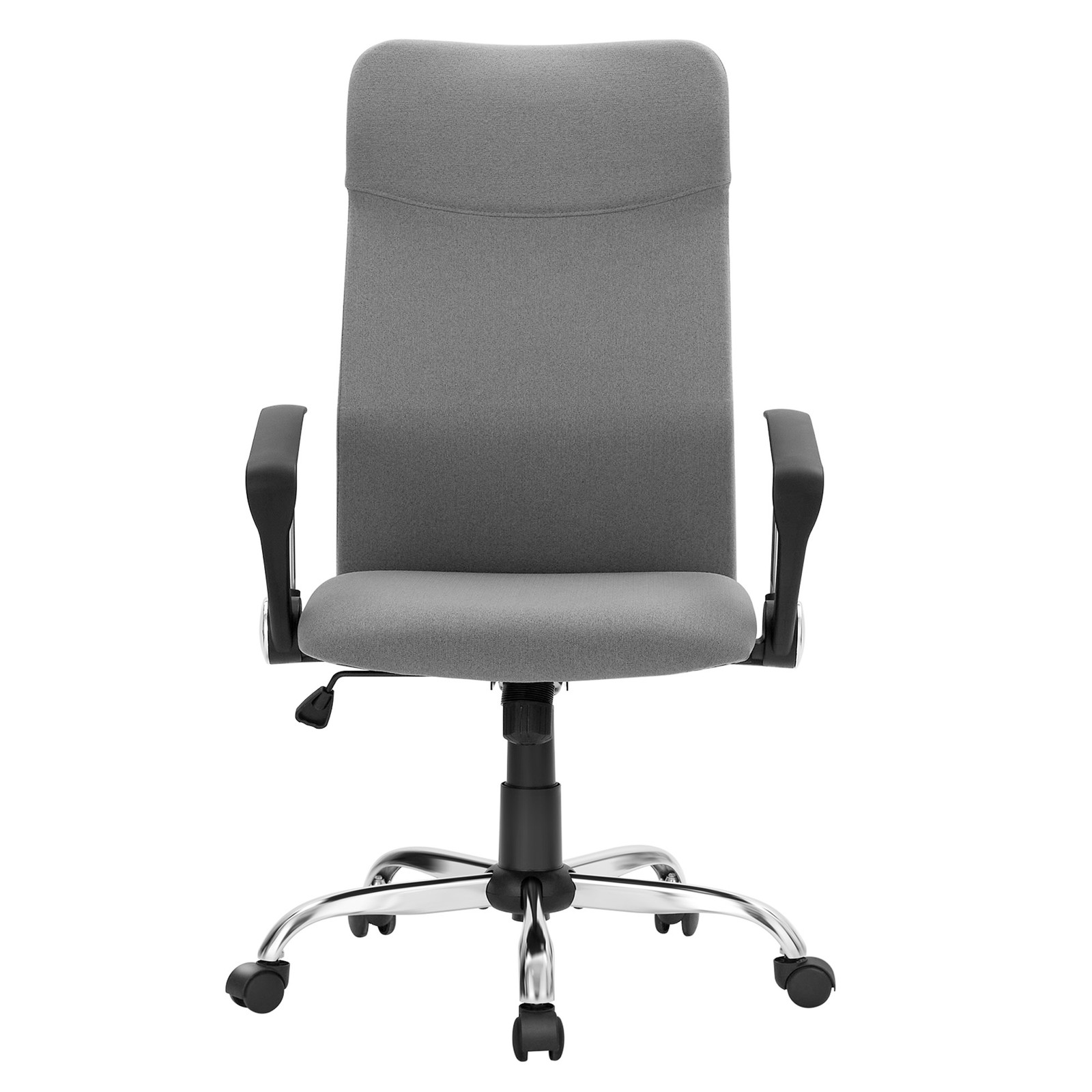 Biroja krēsls ar regulējamu augstumu, ergonomisks un rotējošs, ar polsterētu sēdekli