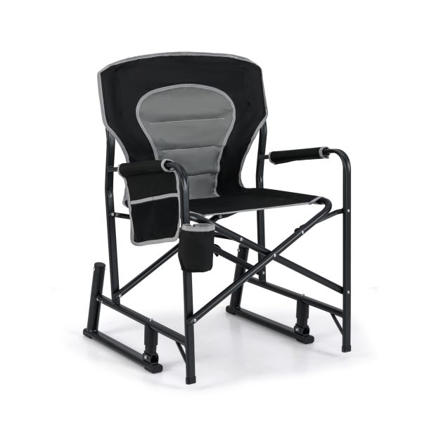 Päikesesevarju augu ja metallraamiga rotangist aialaud ning terrassi-abilauake (laius 55 cm), must