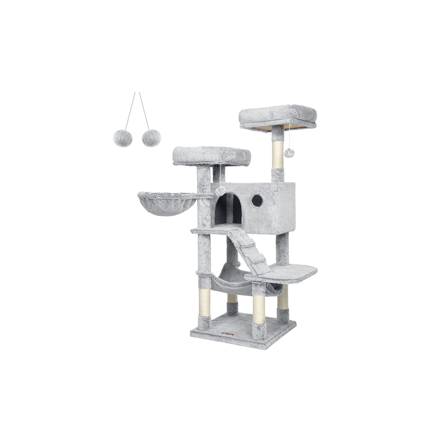Kaķu koks 135 cm ar platformām