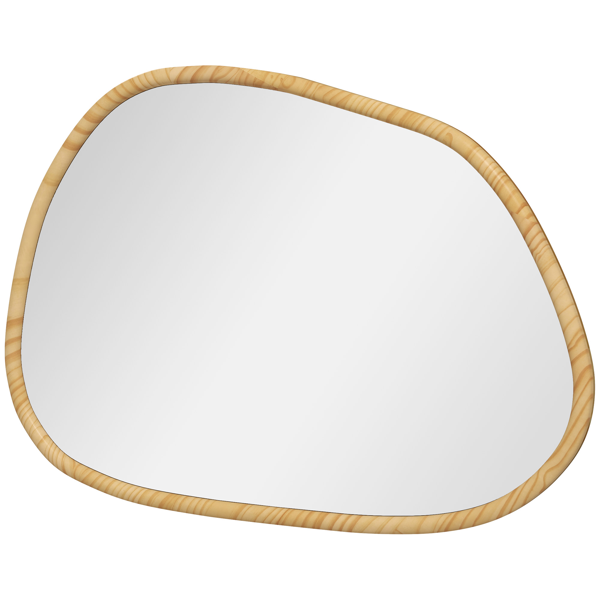 Seinapeegel dekoratiivne peegel vintage-disain 80 cm x 2 1 cm x 60 cm täispuit naturaalne