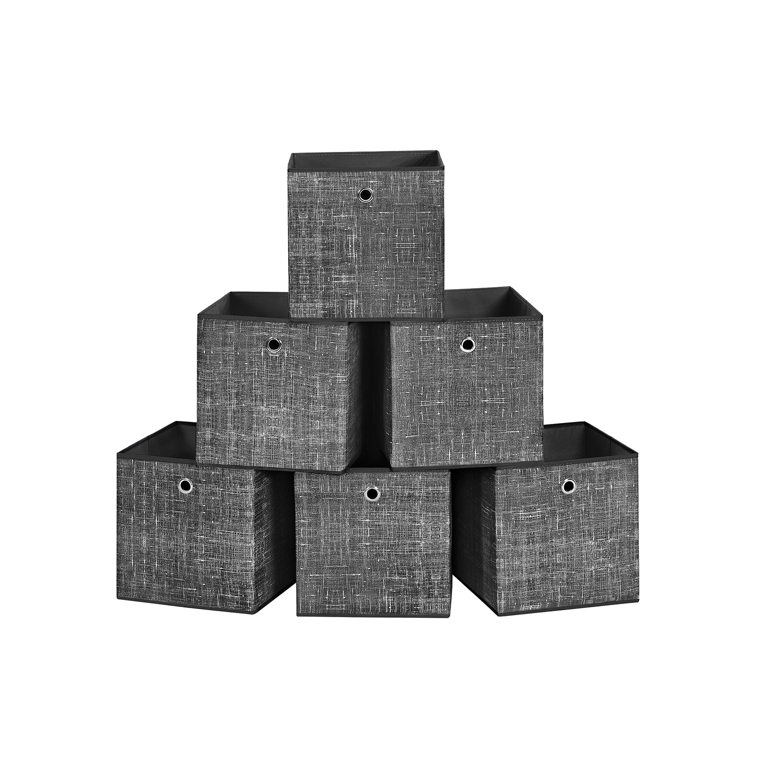 Hoiukastide komplekt 6 tk must