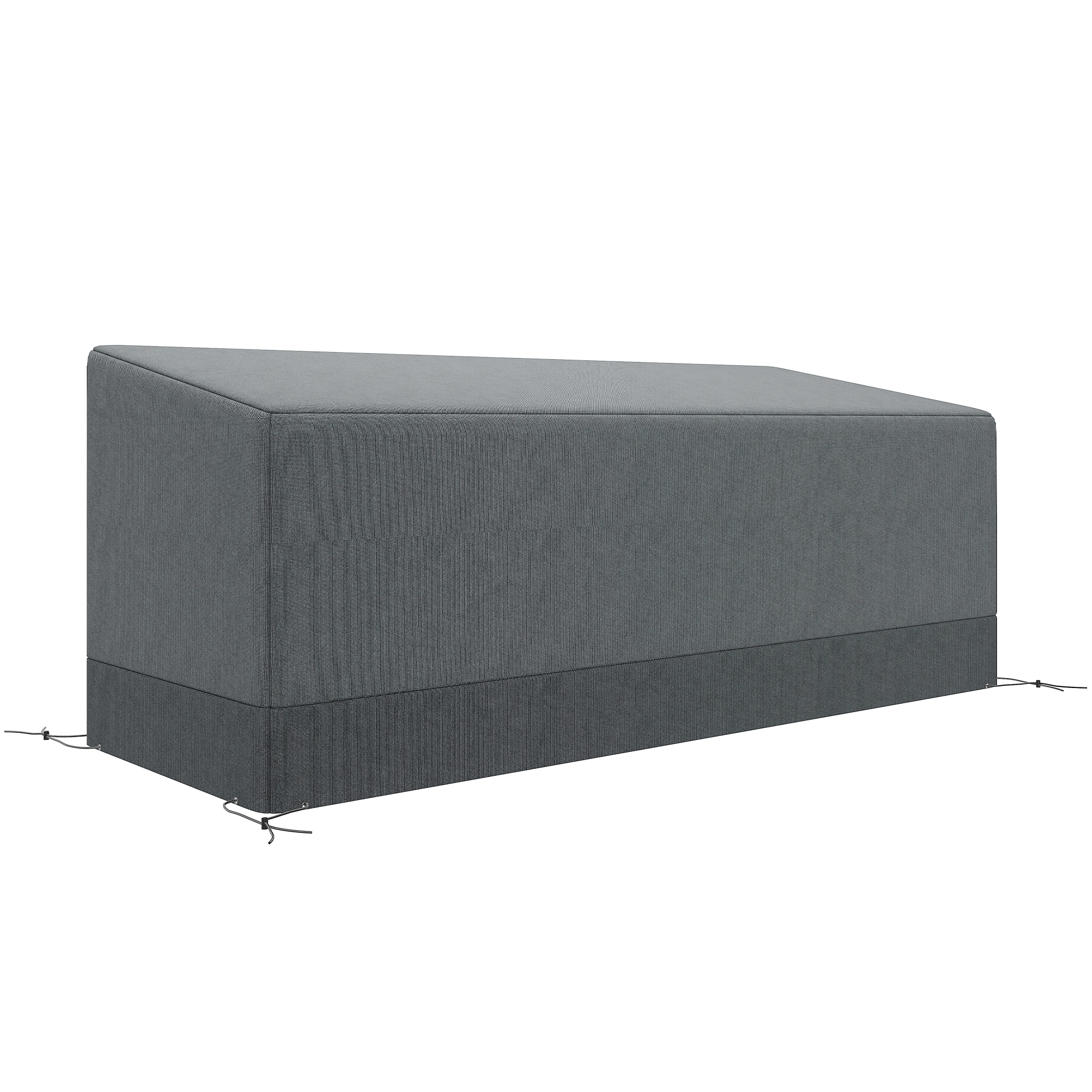 Aiamööbli kaitsekate talvekindel veekindel UV-kindel 600D Oxford kangas 190 5 x 72 x 76 cm helehall