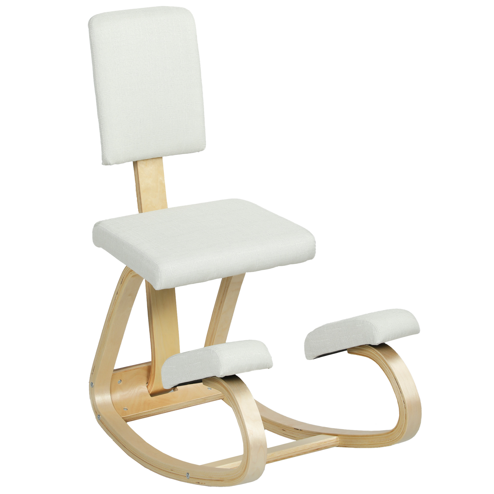 Ergonomisks ceļgalu krēsls, ceļgalu krēsls, veselības krēsls mājām, birojam, meditācijai, krēms