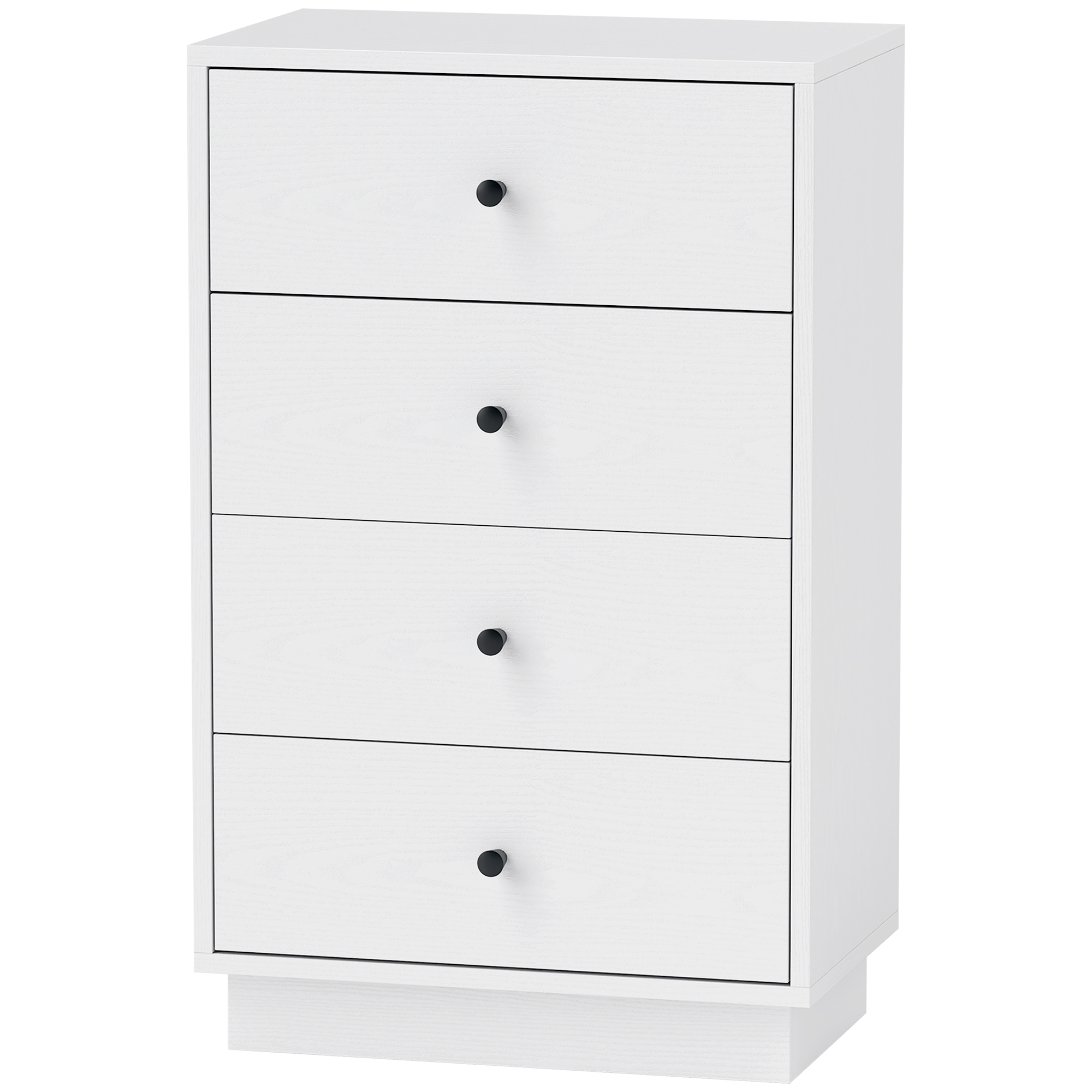 Kummut/külglaud 7 sahtliga valmistatud modernses stiilis insenerpuidust 47 x 29 x 75 cm valge