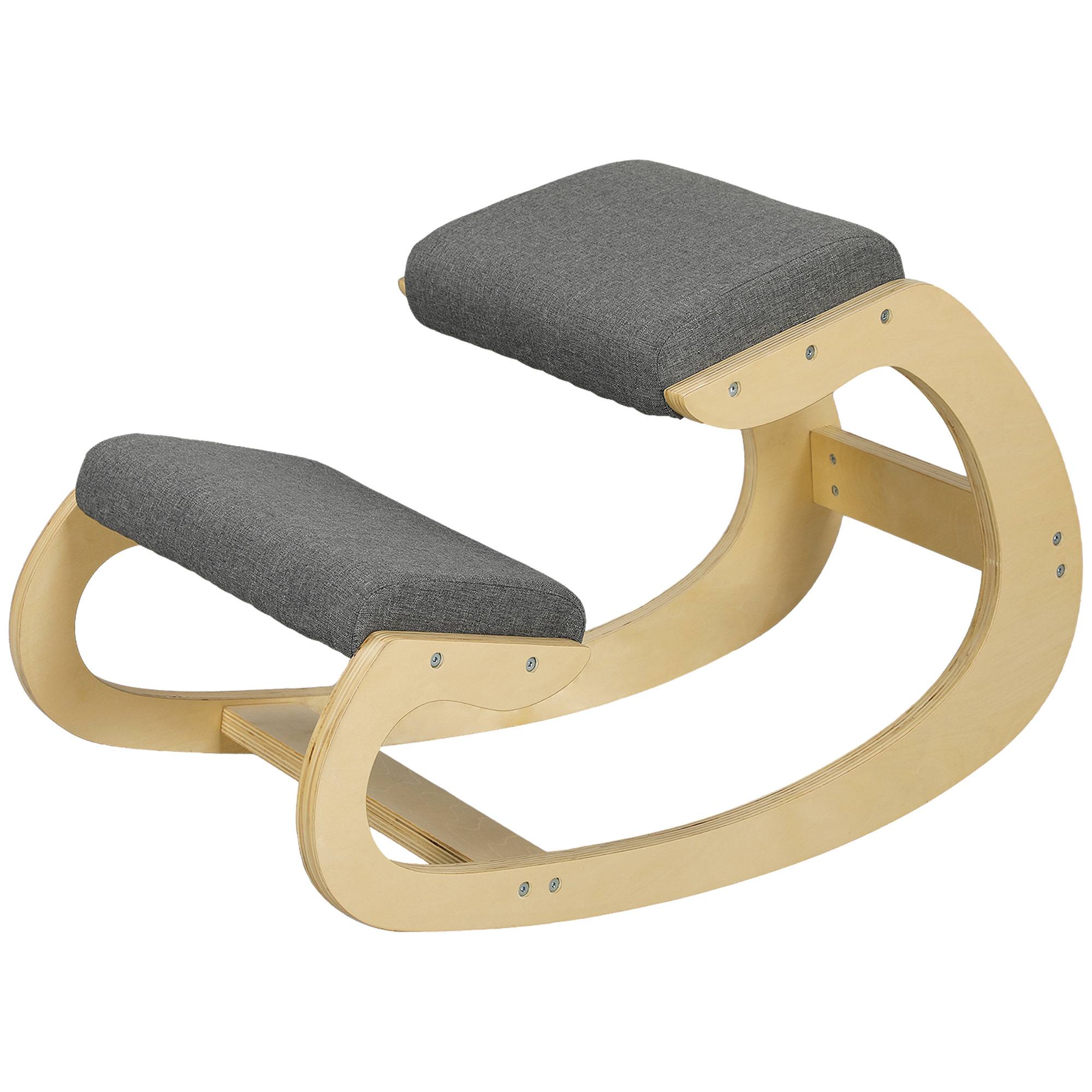 Ergonoomiline kiiktool kodukontorisse rühi parandamiseks hall