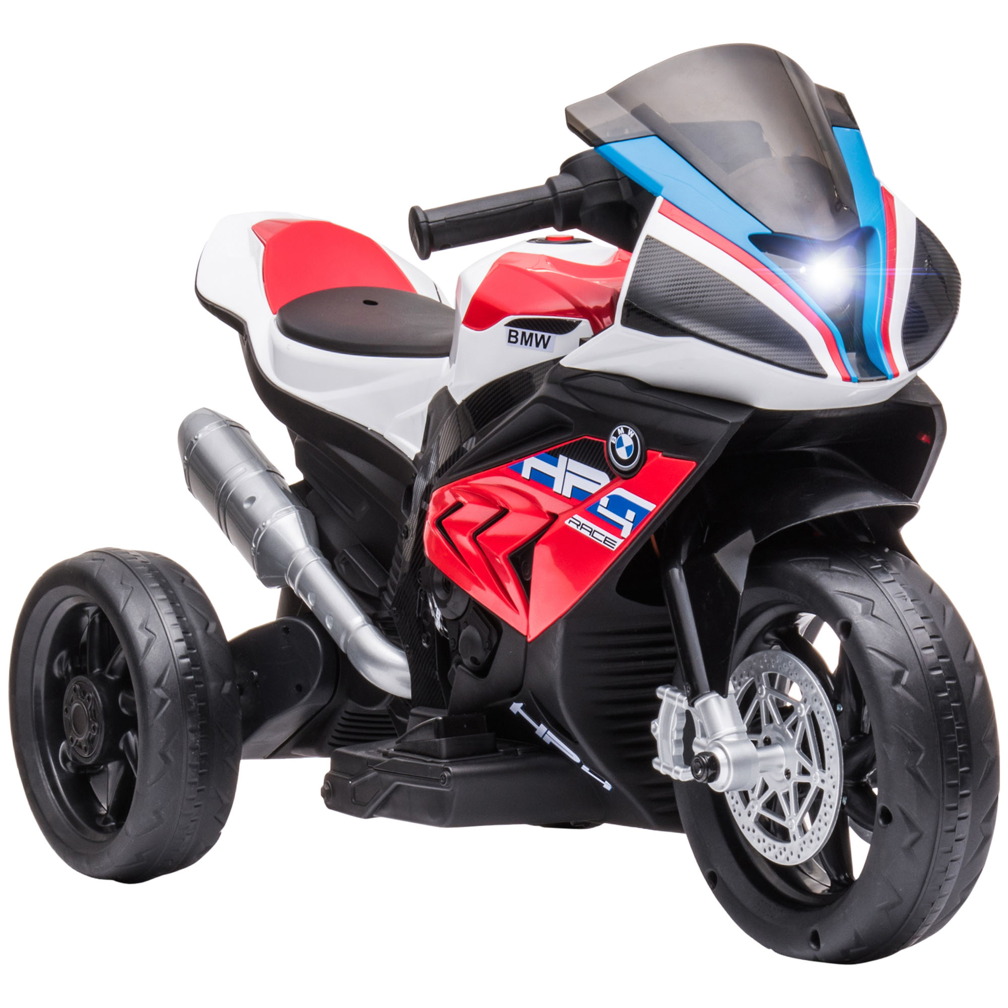 Bērnu motocikls, elektriskais motocikls, priekšējais lukturis, 3 mūzikas režīmi, bērniem no 1,5 līdz 5 gadiem, sarkans, 82,5 x 42 x 54 cm