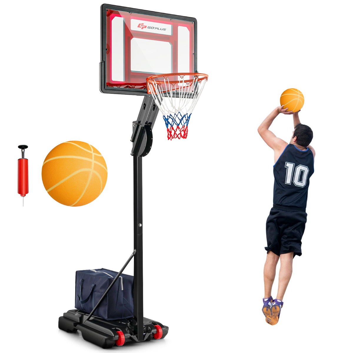 Oksfordas auduma basketbola stīpas smilšu maiss, ūdensizturīgs pārnēsājams basketbola stīpas svara maiss