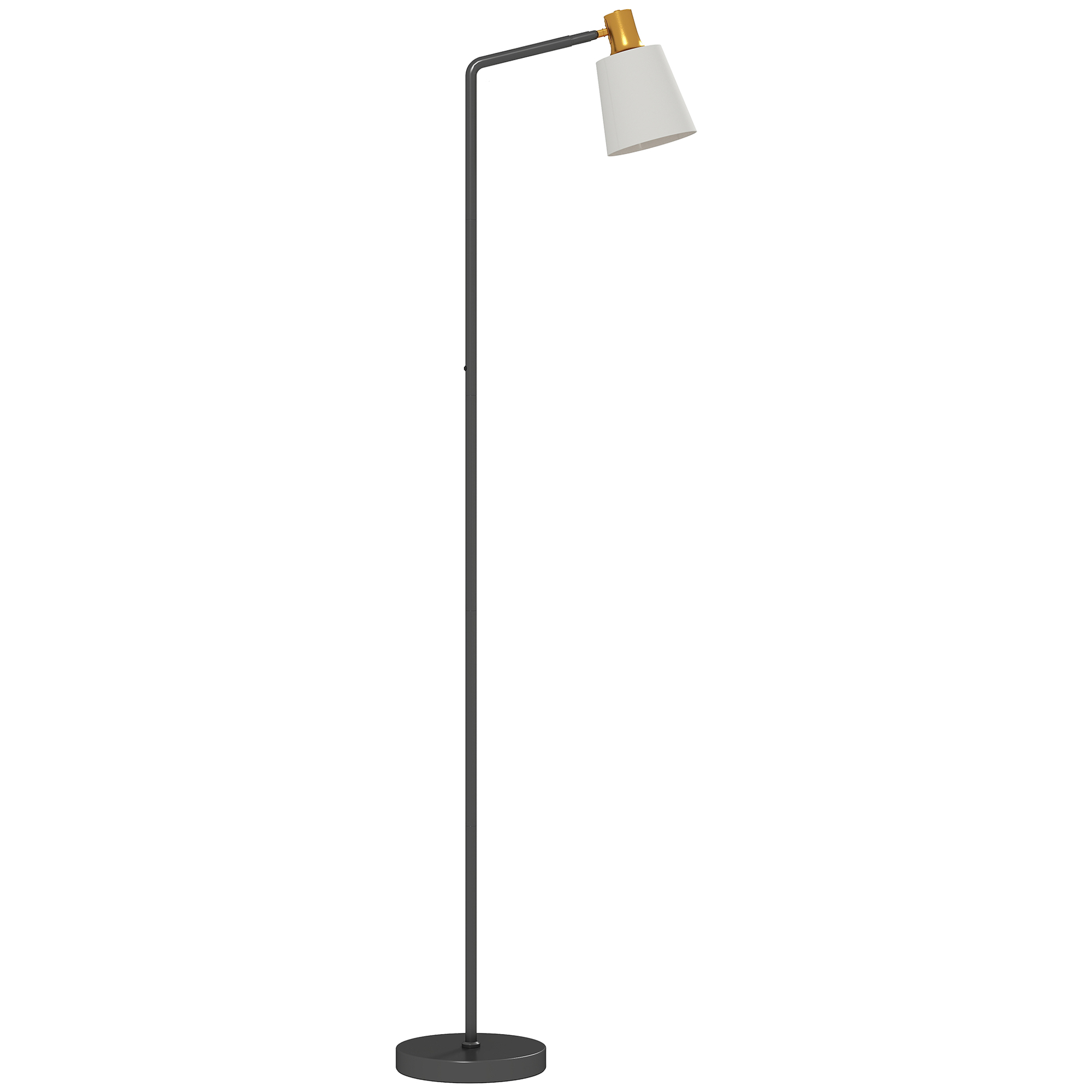 LED-põrandalamp elutuppa 350° pööratava peaga põrandalamp saadaval värvitemperatuuridega 3000K/4000K/6500K must