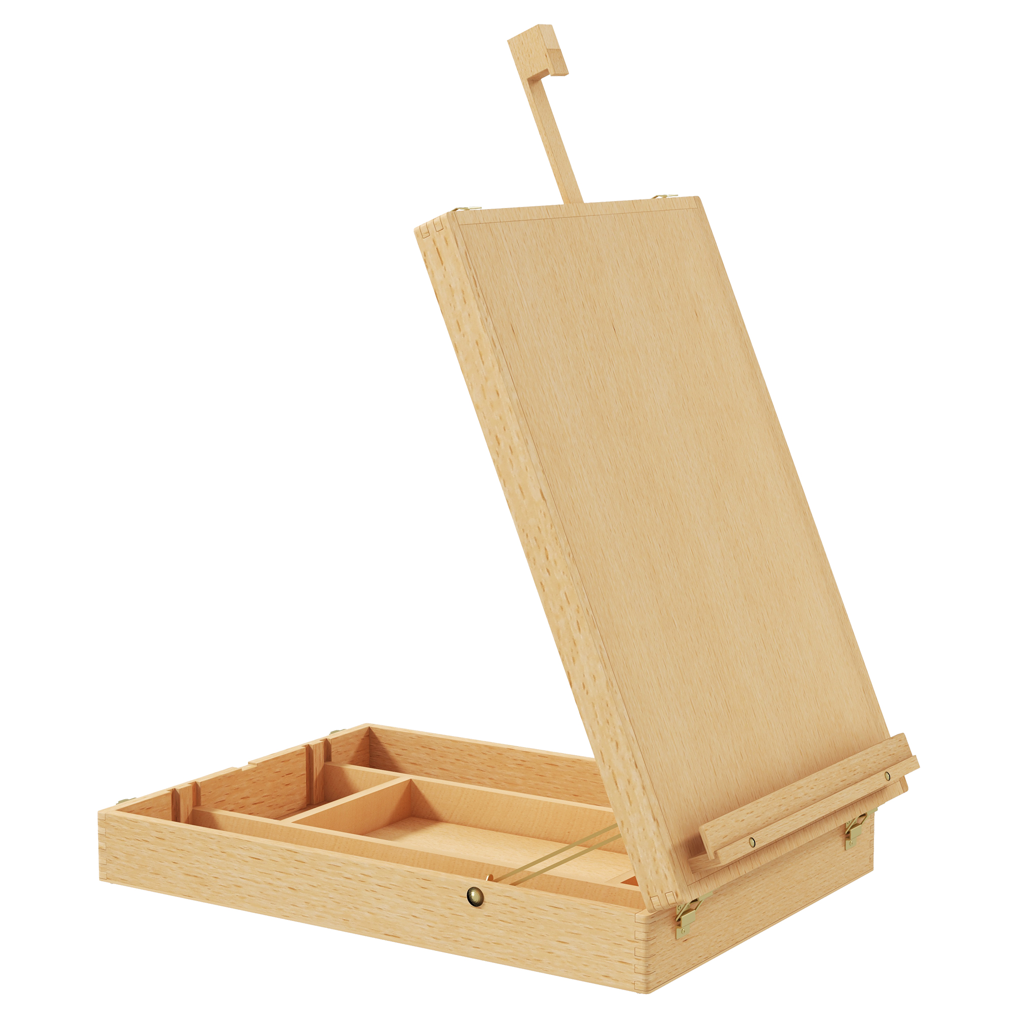 Galda molberta kaste, dižskābarža koks, salokāma, 27 cm x 41,5 cm x 74,5 cm, dabīga