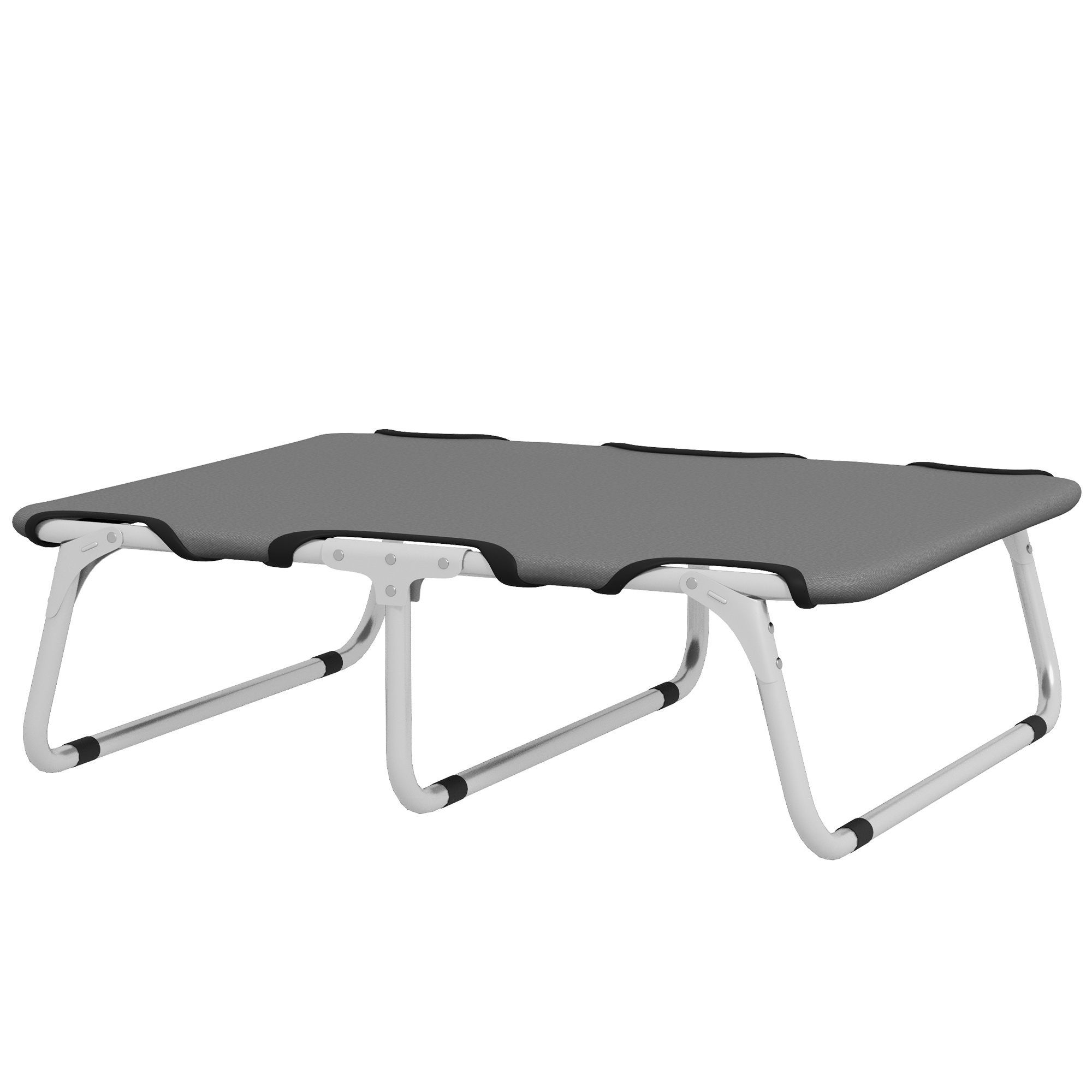 Salokāma suņu gulta, izturīga un ērta, līdz 10 kg, 71x58x20 cm, pelēka