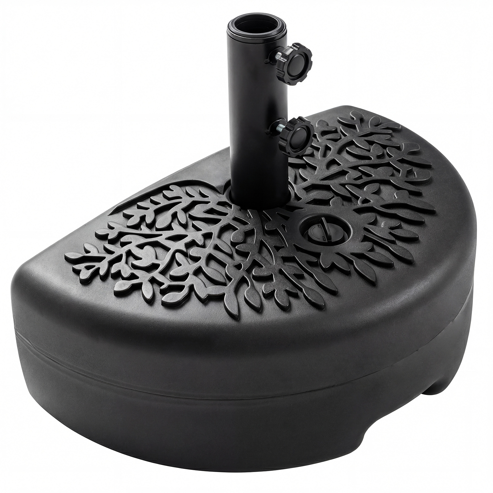Poolümmargune stabiilne päikesevarju jalg seina äärde (maht 17L/kaal kuni 25 kg) täidetav hoidik 38 ja 48 mm stangetele