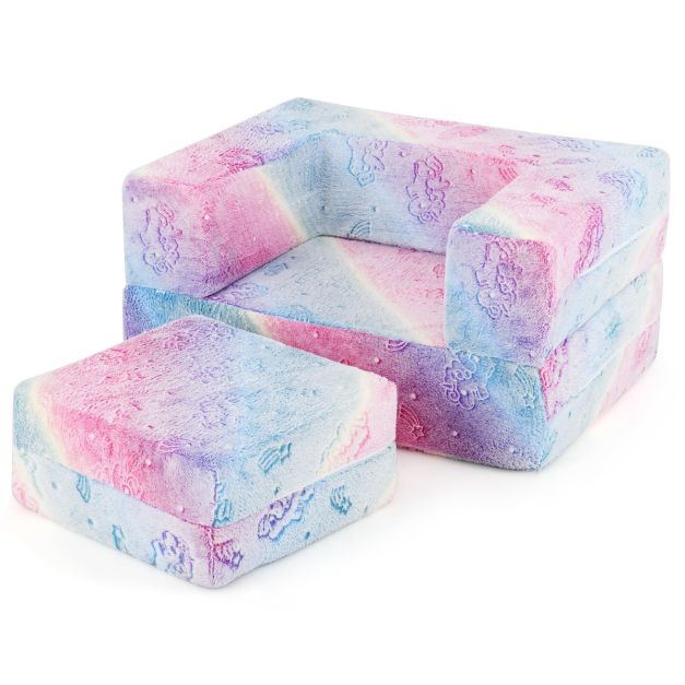 Pimedas hiilgav modulaarne laste mängudiivan, vahtplastist pehmikud ja kokkupandav ehitusklotside diivan, mitmevärviline (71 x 53 x 34,5 cm)