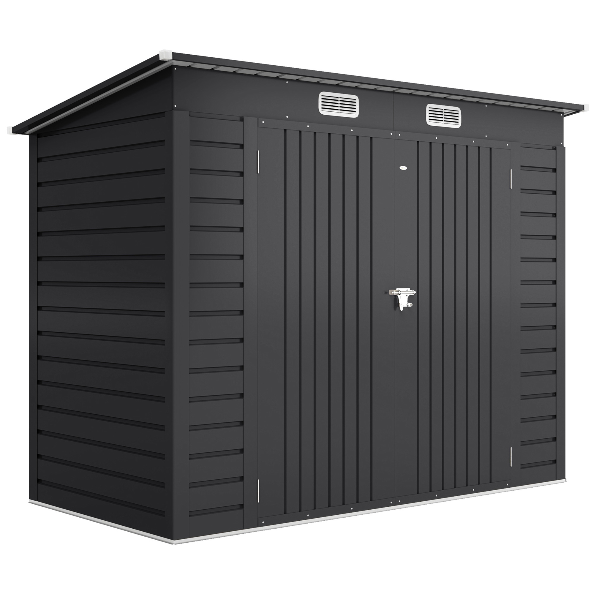Terasest aiakuur tööriistakuur topeltuksed 249L x 121S x 166/183Kcm hall