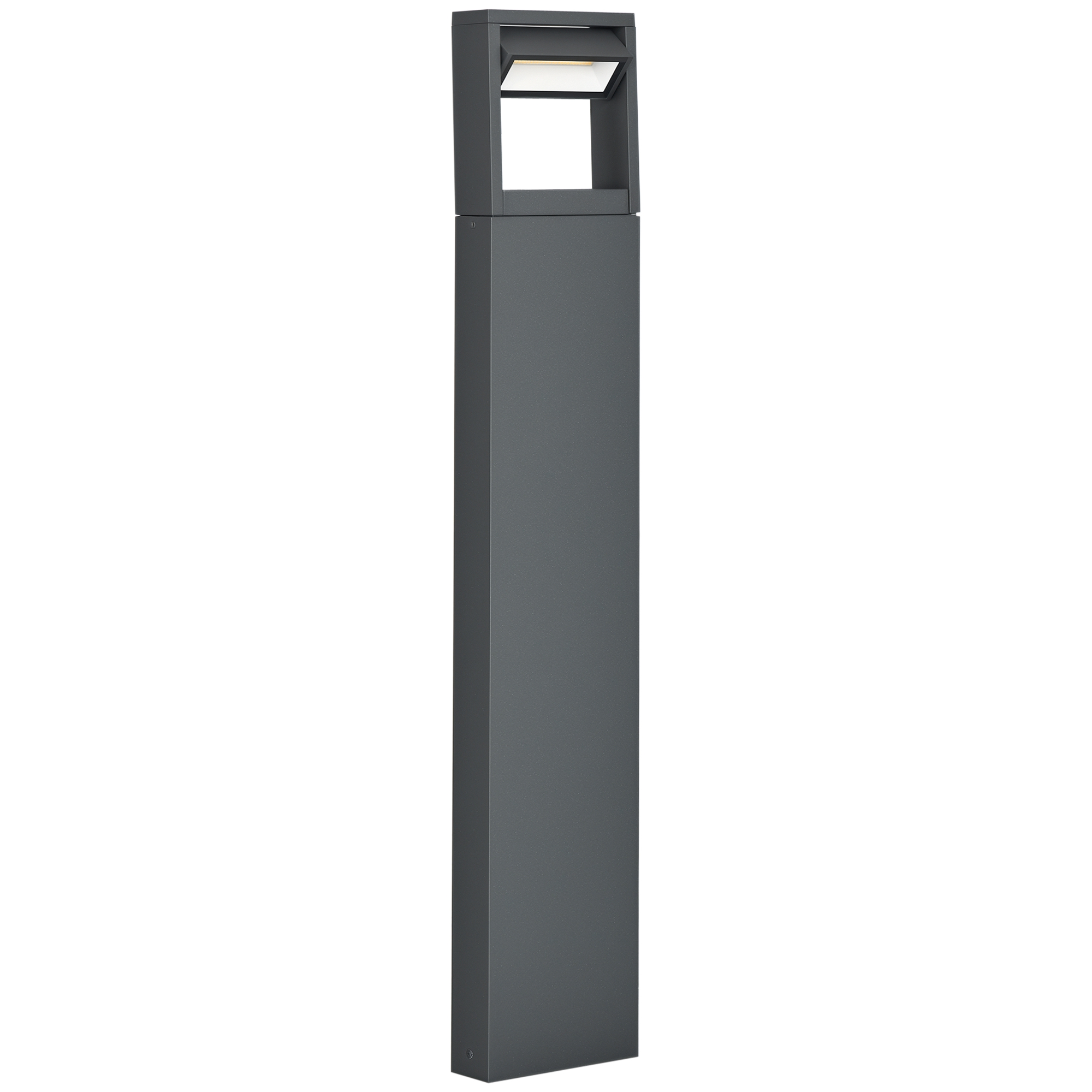 Aialamp teevalgusti postivalgusti LED-idega ilmastikukindel 16 cm x 5 cm x 90 cm tumehall