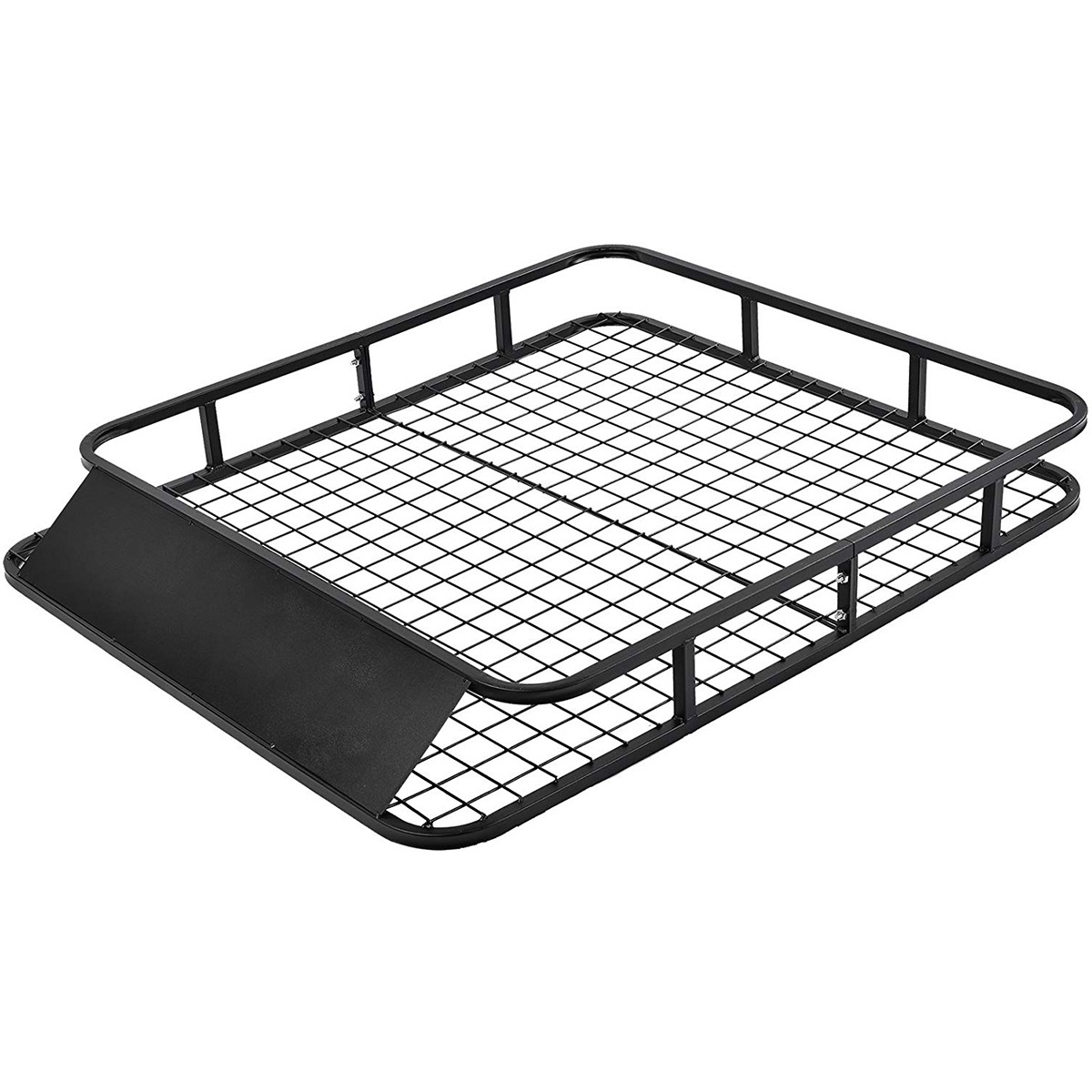 Universaalne terasest auto katusekorv ja katuseraami pakiraam (122,5 x 102 x 15 cm), must