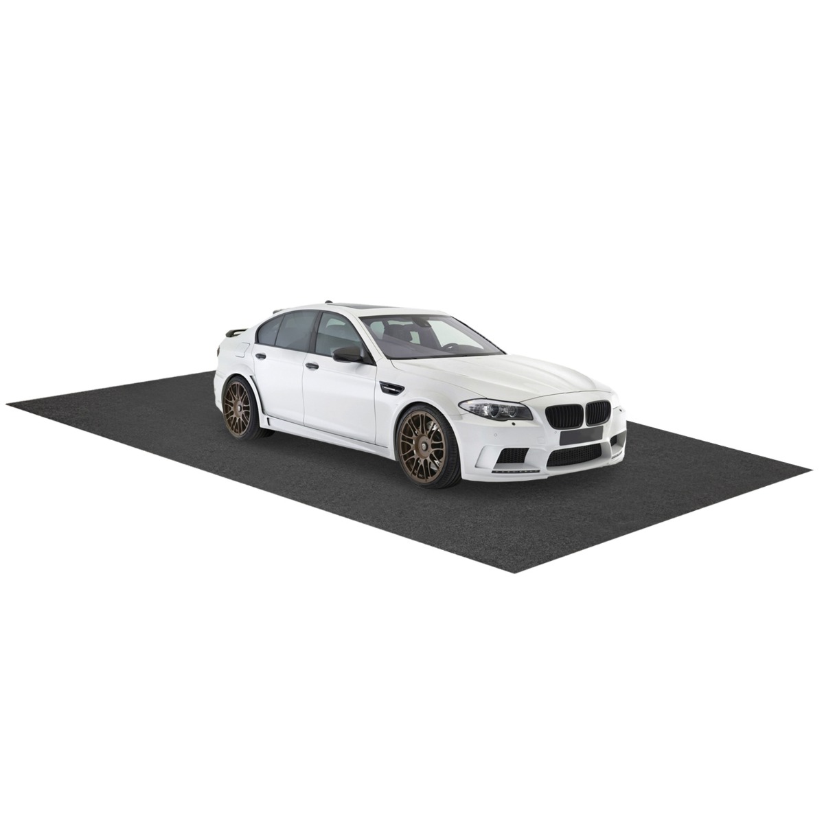 Ūdensnecaurlaidīgs grīdas paklājiņš 600 x 220 cm, atkārtoti lietojams un mazgājams, neslīdošs automašīnas paklājiņš ar absorbējošu abpusēju līmlenti, pelēks