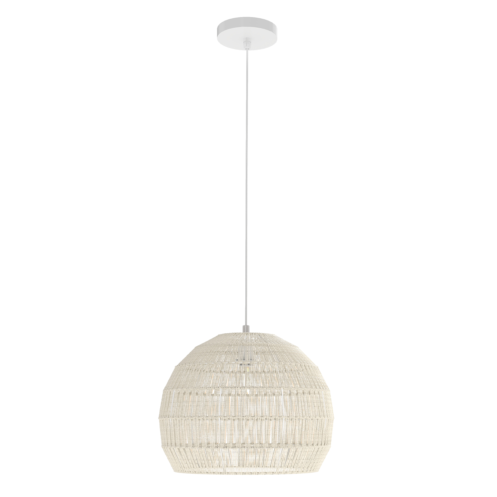 Pīta piekaramā lampa Boho griestu lampa ar regulējamu piekares augstumu, piekaramā lampa bēšā krāsā