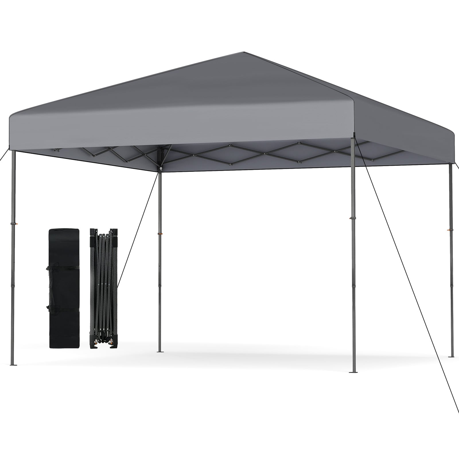 Mugava transpordikoti ja UV50+ kaitsega kolmeastmeliselt reguleeritava kõrgusega pop-up aiatelk ning kokkupandav paviljon (3 x 3 m), hall