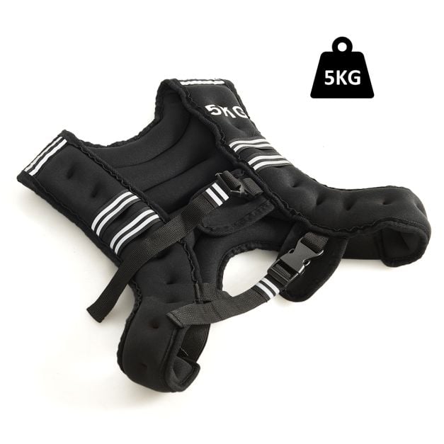 5 kg atstarojoša treniņu svara veste