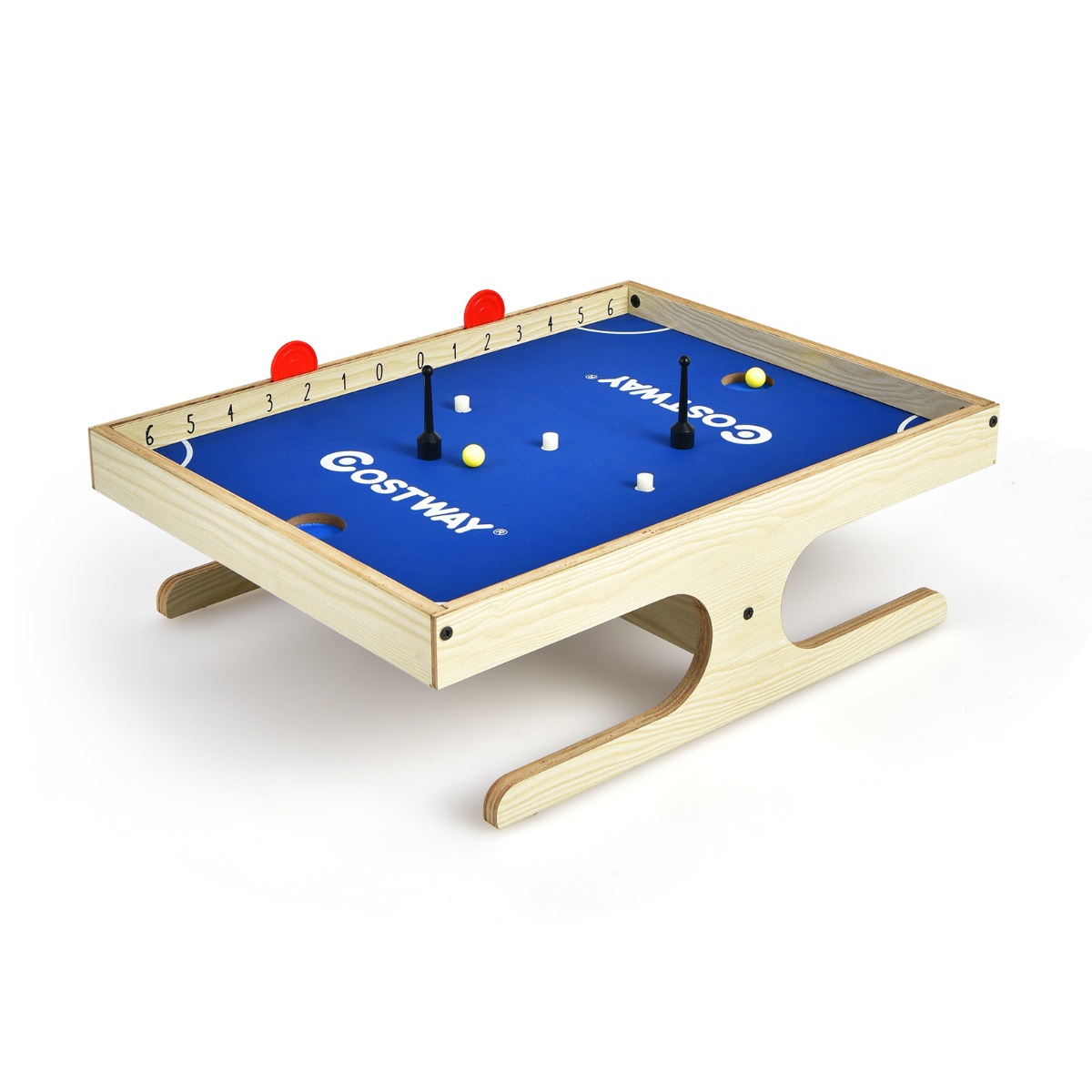Galda spēle, magnētiska, 2 spēlētājiem, mini galda futbols ar 2 bumbām un 2 rokturiem, 45 x 33,5 x 14 cm