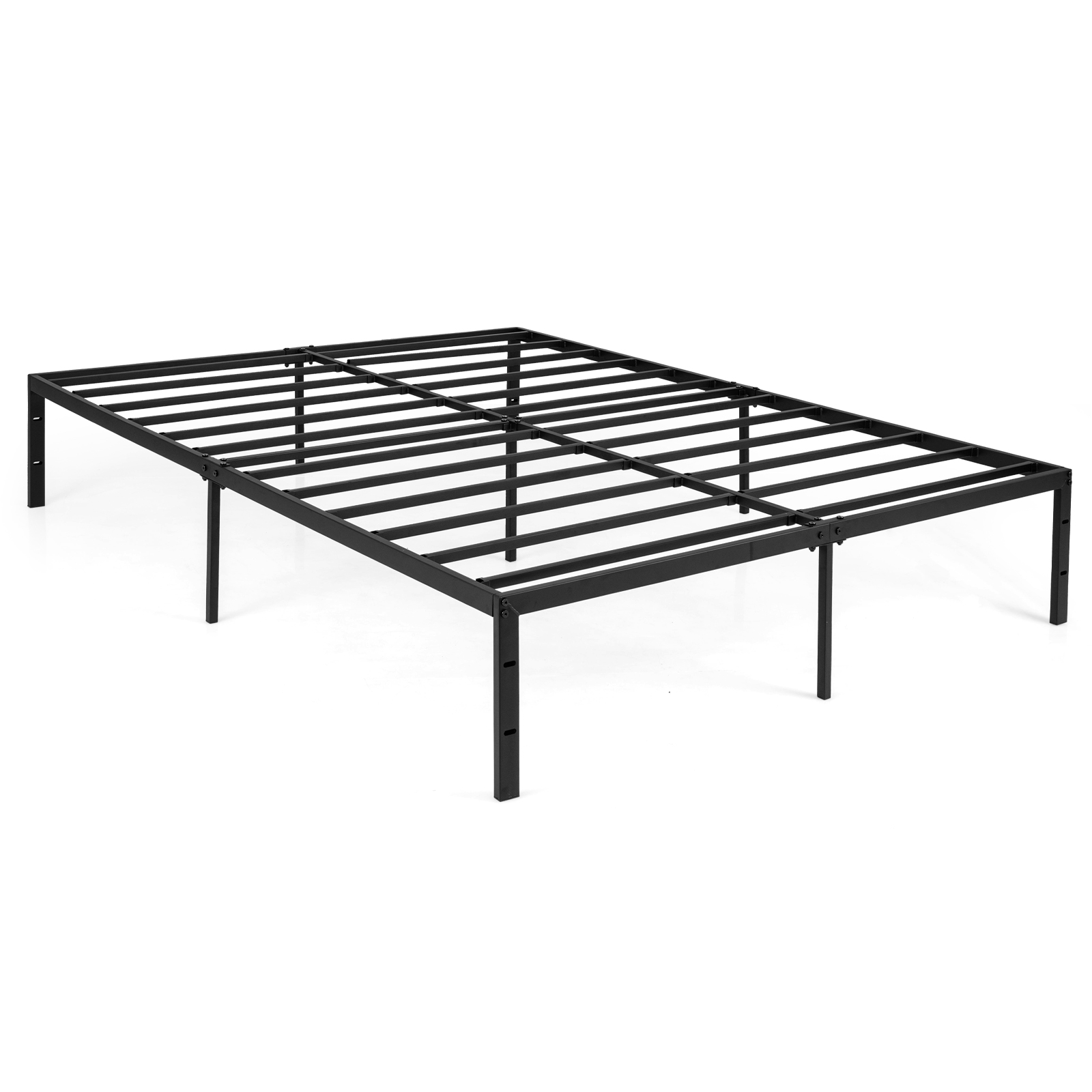 Tugevate liistude ja voodialuse hoiupinnaga suur metallist voodiraam platvormvoodi 160x200 cm madratsile (ei vaja