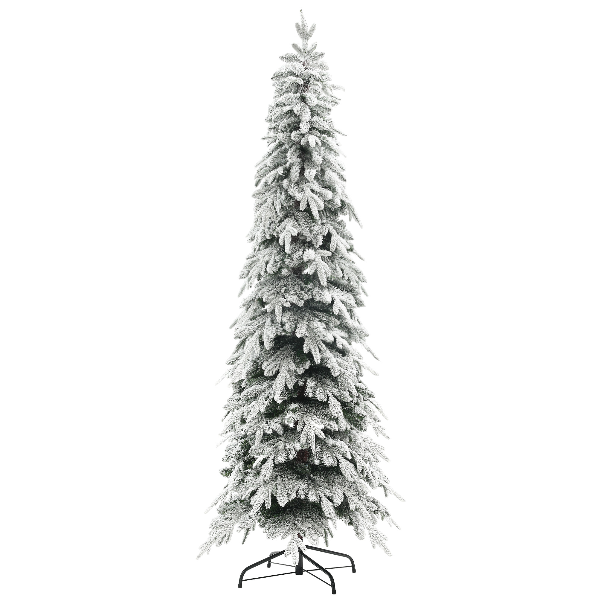 Mākslīgā Ziemassvētku eglīte 210 cm, izskatās pēc īstas eglītes ar 800 blīviem zariem, mākslīgo sniegu, automašīnas atvēršanu