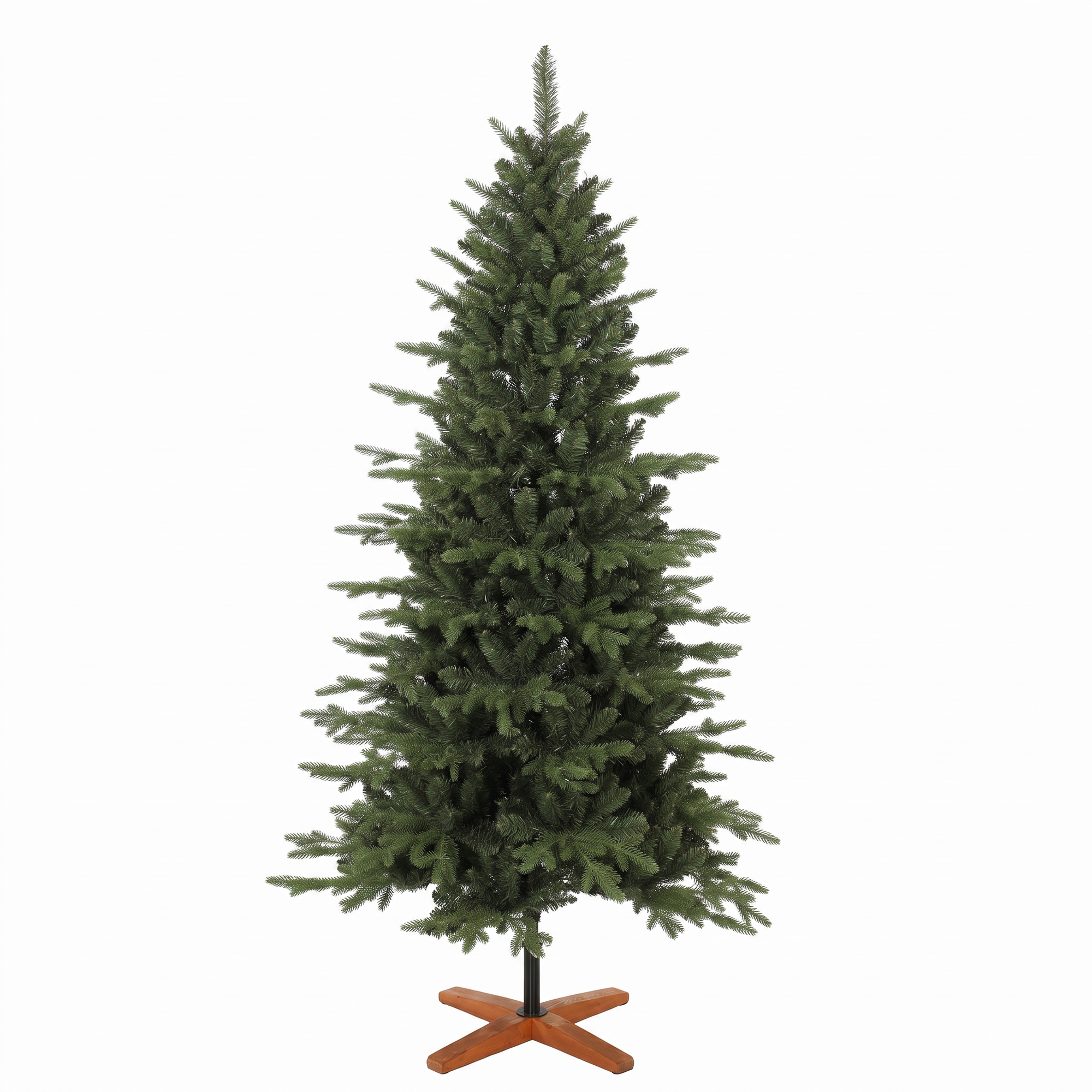 Mākslīgā Ziemassvētku eglīte, saliekams koka statīvs, iesmidzinātā veidā izgatavota egle, 1438 galotnes, 180 cm, zaļa