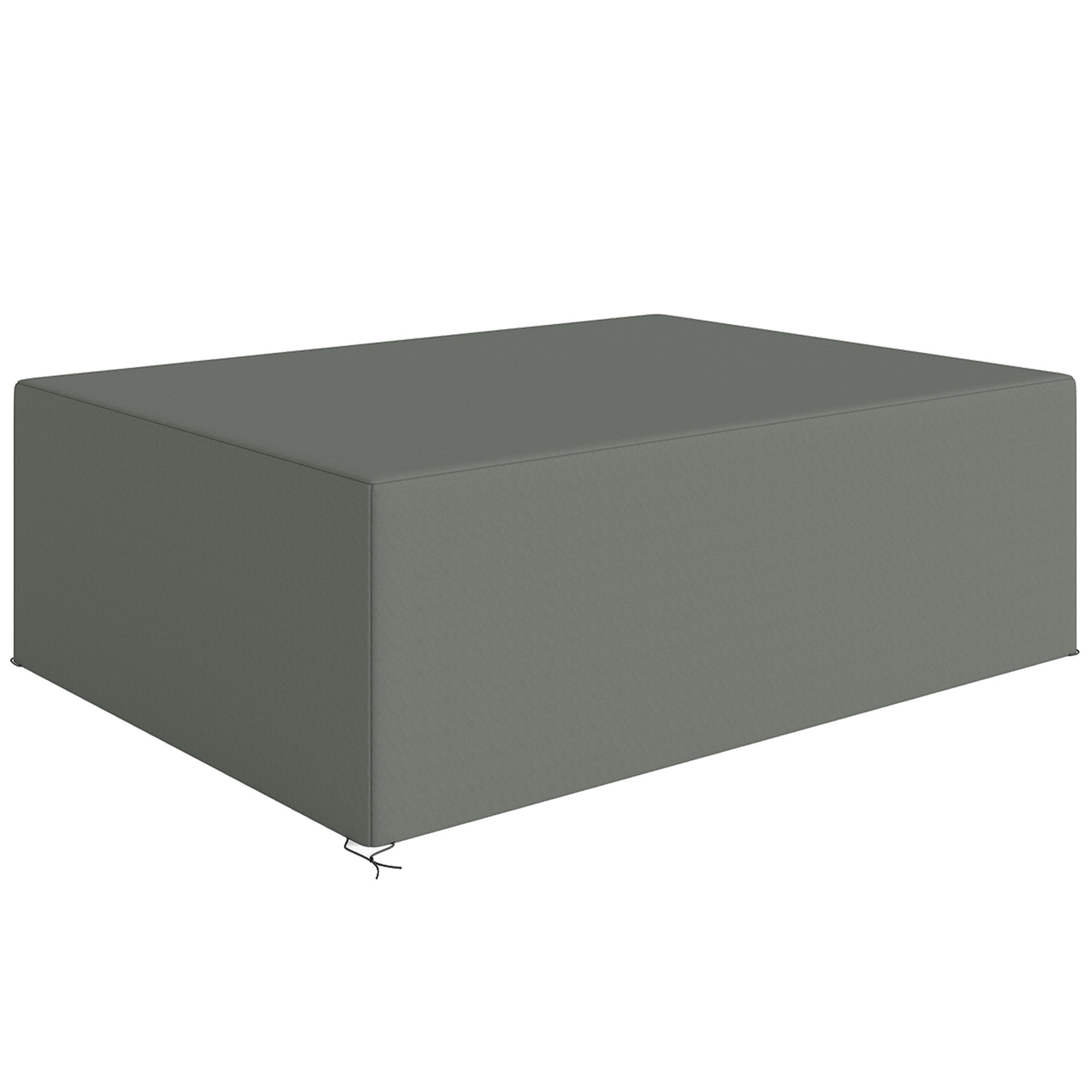 Ziemas apstākļiem piemērots ūdensnecaurlaidīgs dārza mēbeļu pārvalks, Oxford audums, 275 × 205 × 90 cm, tumši pelēks