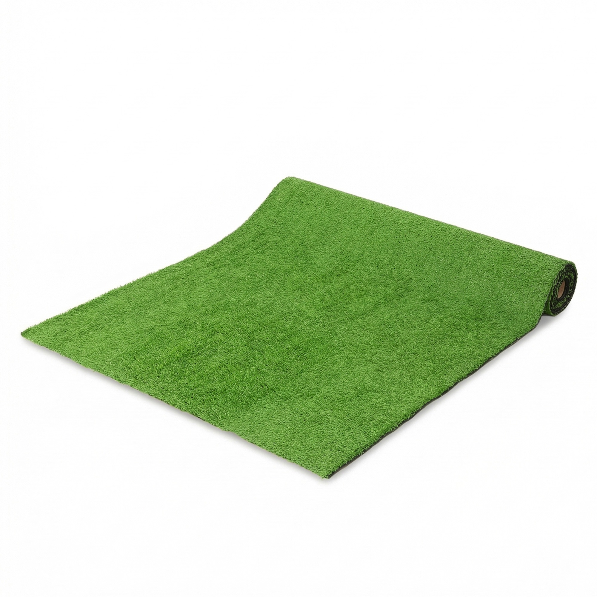 Mākslīgais zāliens 100x400cm pašiztukšojošs āra paklājs ar 10 mm augstuma šķiedrām, zaļš