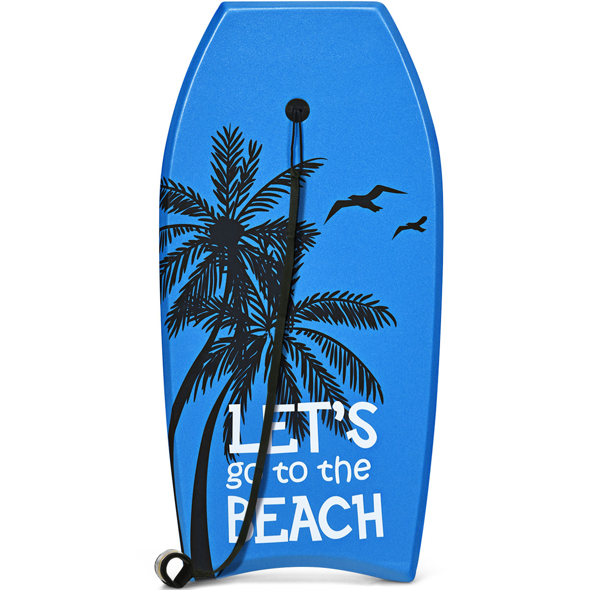 Viegls peldošs dēlis un ķermeņa dēlis (Bodyboard) pludmalei bērniem un pieaugušajiem (garums 106 cm), zils