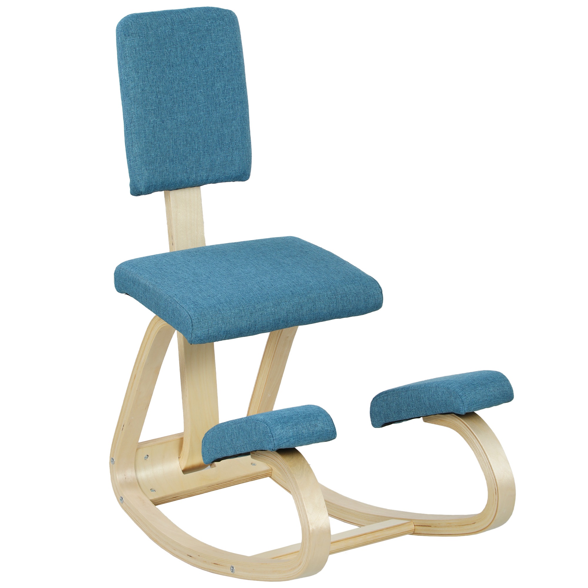 Ergonomisks ceļgalu krēsls, ceļgalu krēsls, veselības krēsls mājām, birojam, meditācijai, tumši zils
