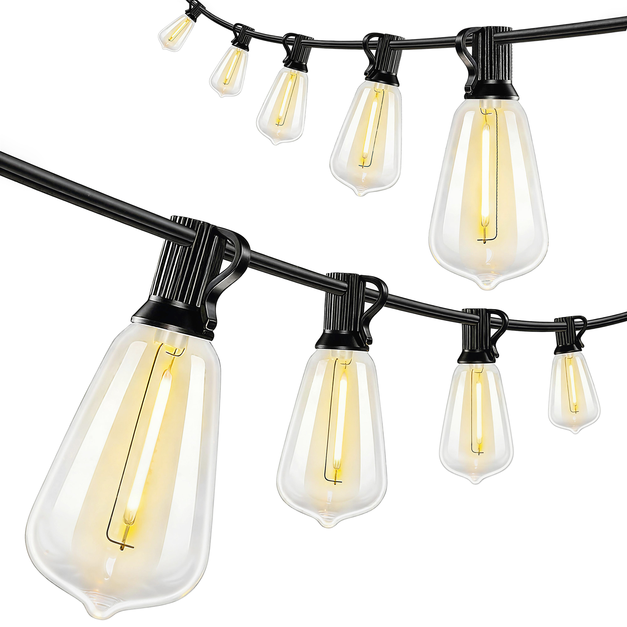 50 LED aizkaru gaismekļi, 18 m savienojama virtene, IP44 aizsardzība pret šļakatām, iekštelpu un āra dekors